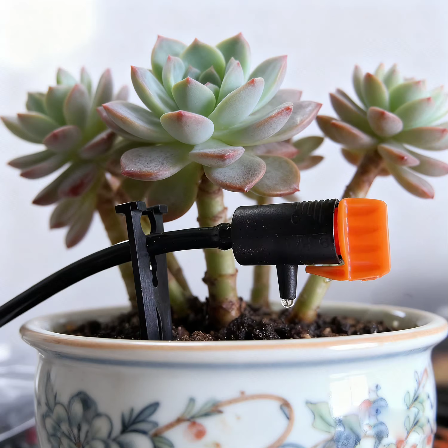 20 pièces – Régulateur d'émetteur réglable 0~60L pour micro-irrigation goutte à goutte, dispositif d