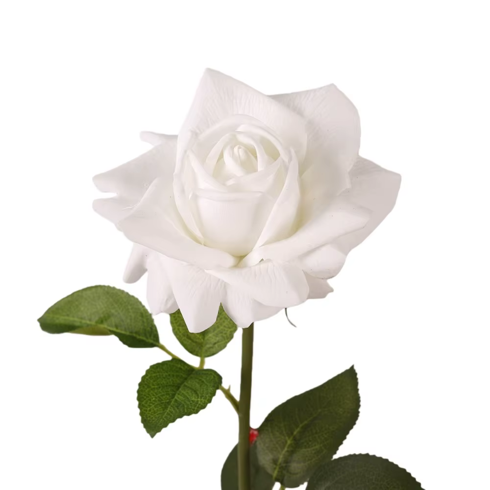 Rose artificielle réaliste au toucher naturel, faite à la main, grande rose de simulation, fleur art