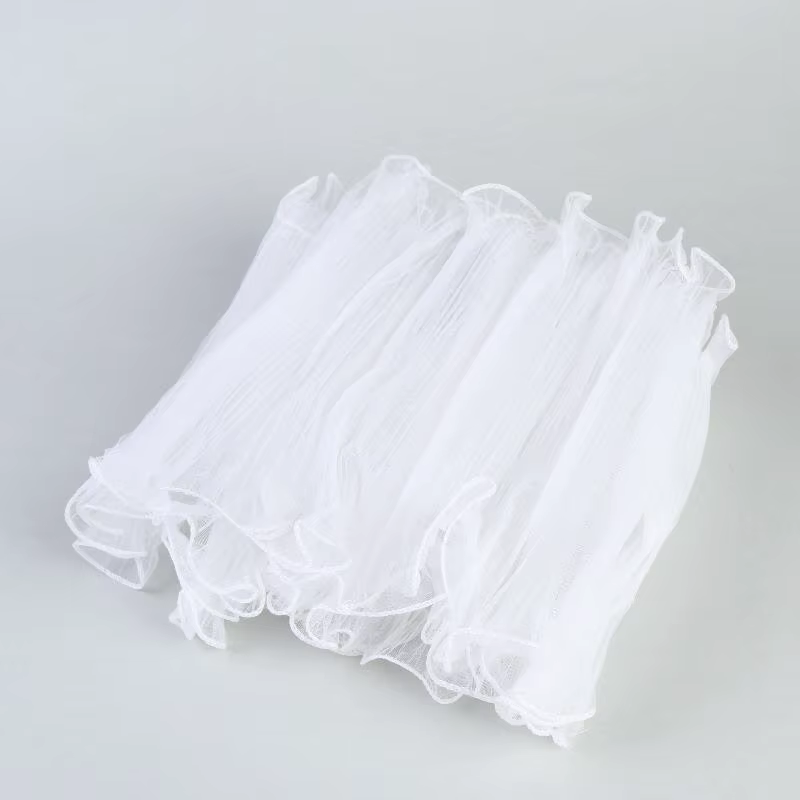 ✔ Tulle à volants pour emballage de fleurs, tissu gaze à bord ondulé pour emballage de bouquets et d