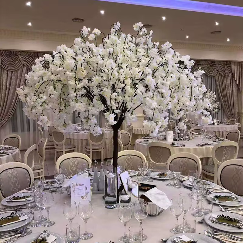 Sakura – arbre à fleurs artificielles, plantes de saule pleureures, adaptées à l'intérieur et à l'ex