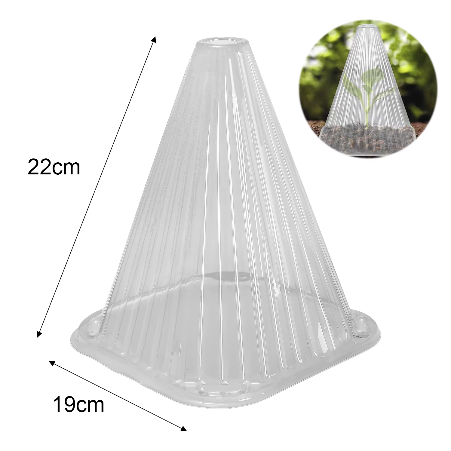 Couvercles de cloche de plantes en plastique Transparent, 10-30 pièces, réutilisables, pour protéger