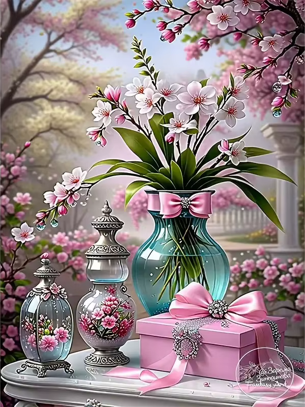 Momoart diamant peinture fleur Vase modèle pour adultes débutants diamant mosaïque nouveauté bricola