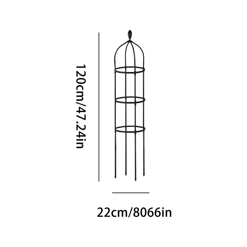 Support de Treillis Obélisque Antirouille pour Plantes Grimpantes, Poteau de Jardin Résistant aux In