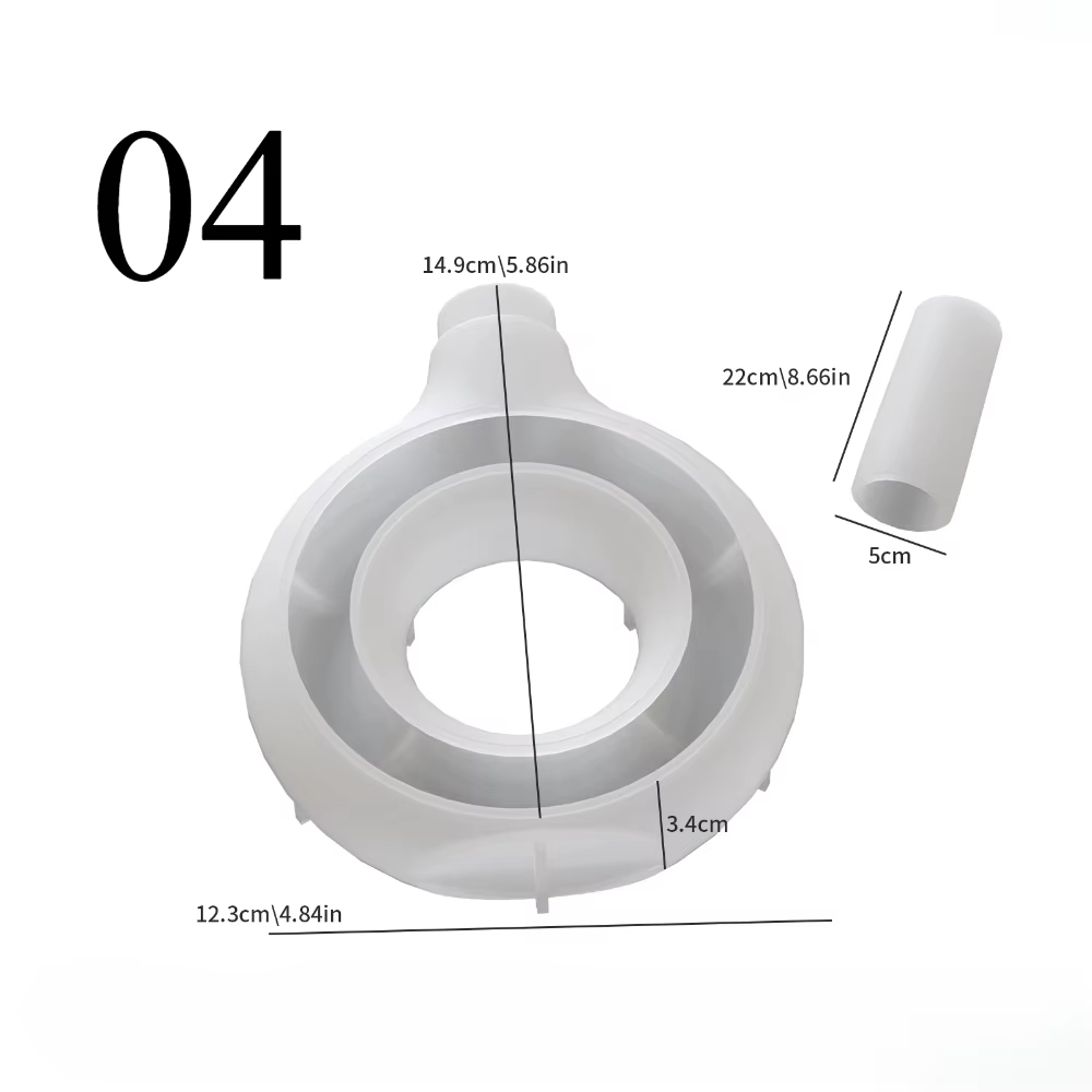 Vase ovale rond ajouré, moules en résine époxy, bricolage, Pot de fleurs fait à la main, plâtre, cim