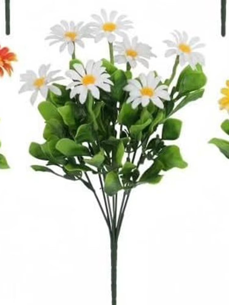 Fleurs artificielles Soie Faux Plante Daisy Mariage Arc Couronne Maison Chambre Table Décor Cour Ext