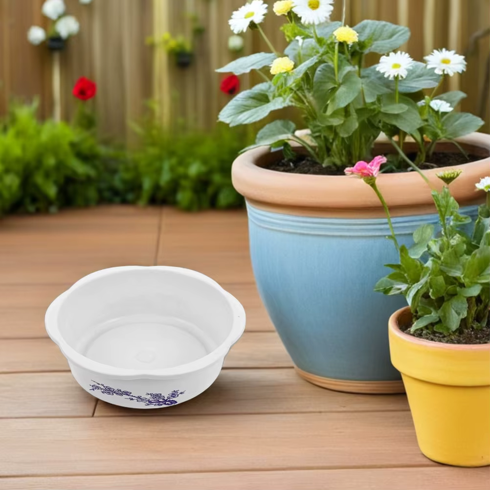 Lot de 4 pots de fleurs hydroponiques décoratifs ronds pour plantes aquatiques, idéaux pour l'intéri