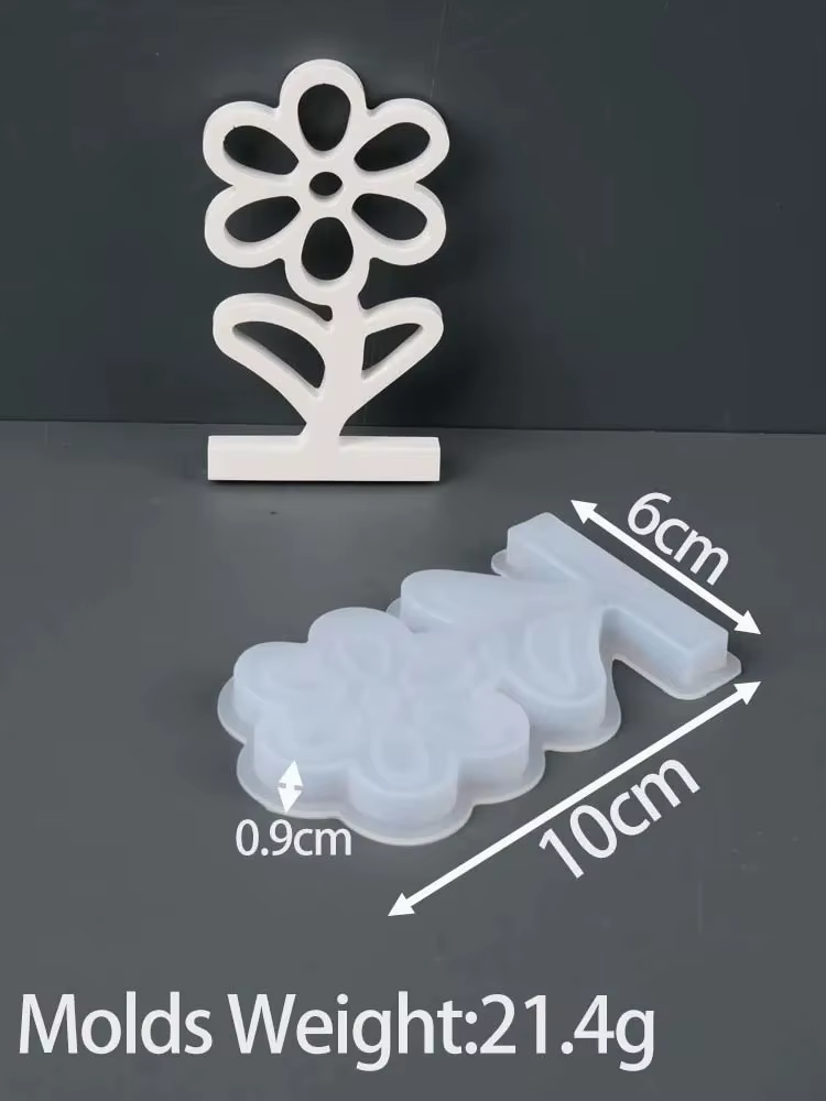 Moule en silicone pour pot de fleurs DIY, décoration en plâtre, fabrication artisanale en béton, pou