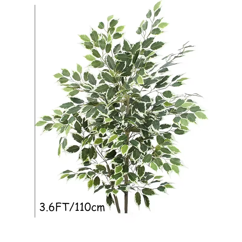 Grand arbre artificiel Ficus de 3 à 6 pieds, fausses plantes palmiers, arbre Banyan en plastique au