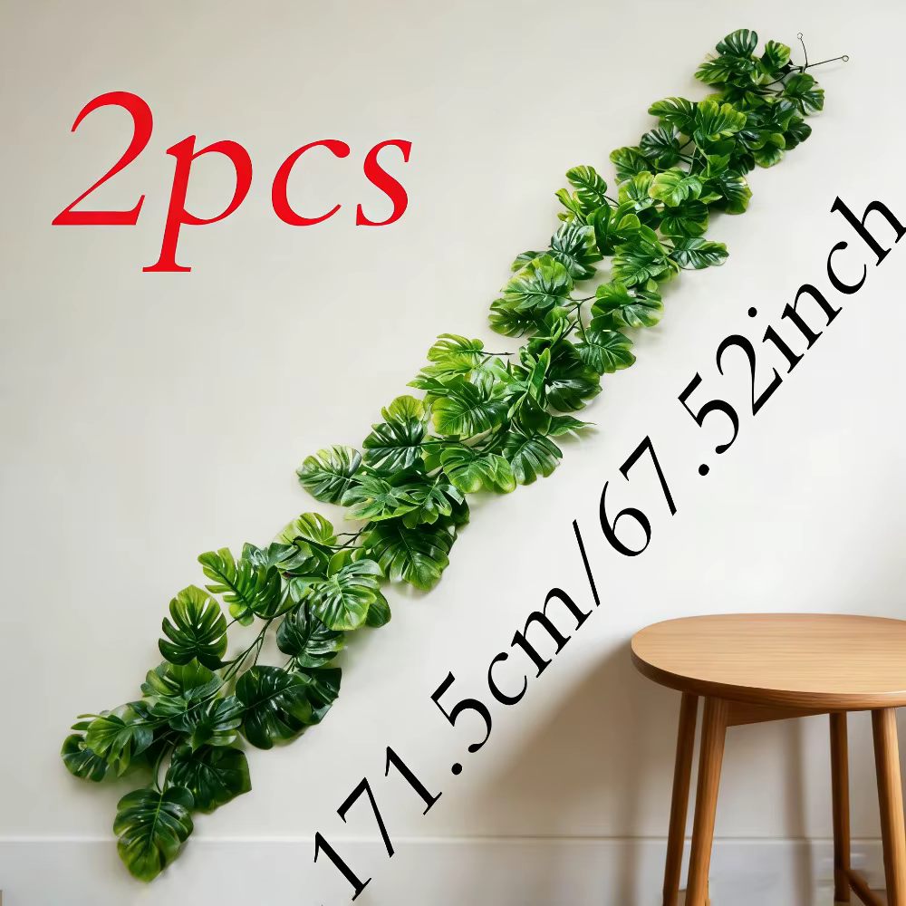 Plante artificielle suspendue de fougère persane, 172cm, feuilles de tortue, vignes pour noël, jardi