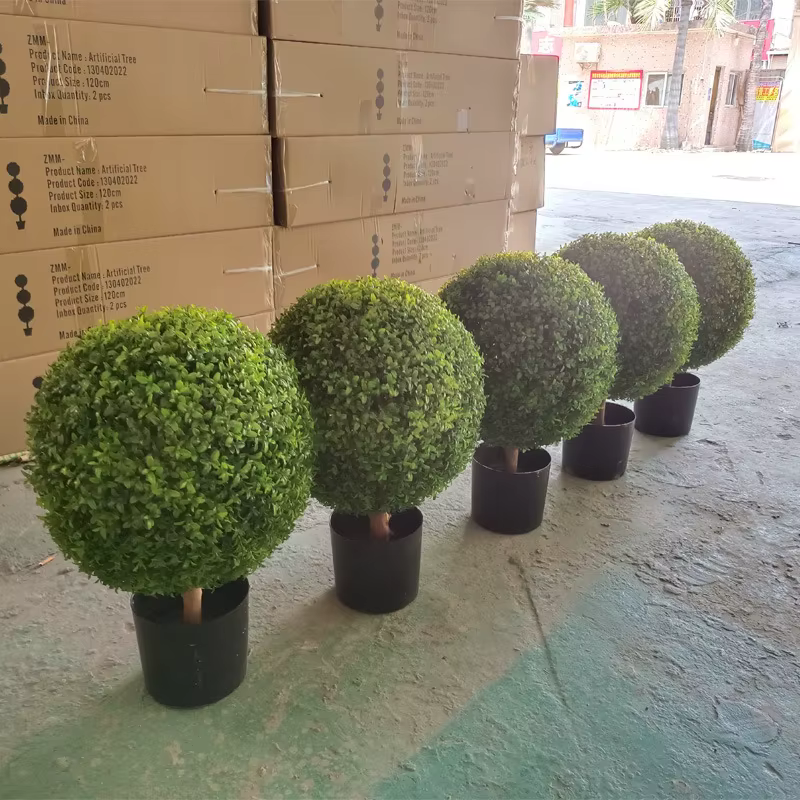 Simulation d'arbre à boules d'herbe de feuille de bayberry, décoration intérieure, plante de style n
