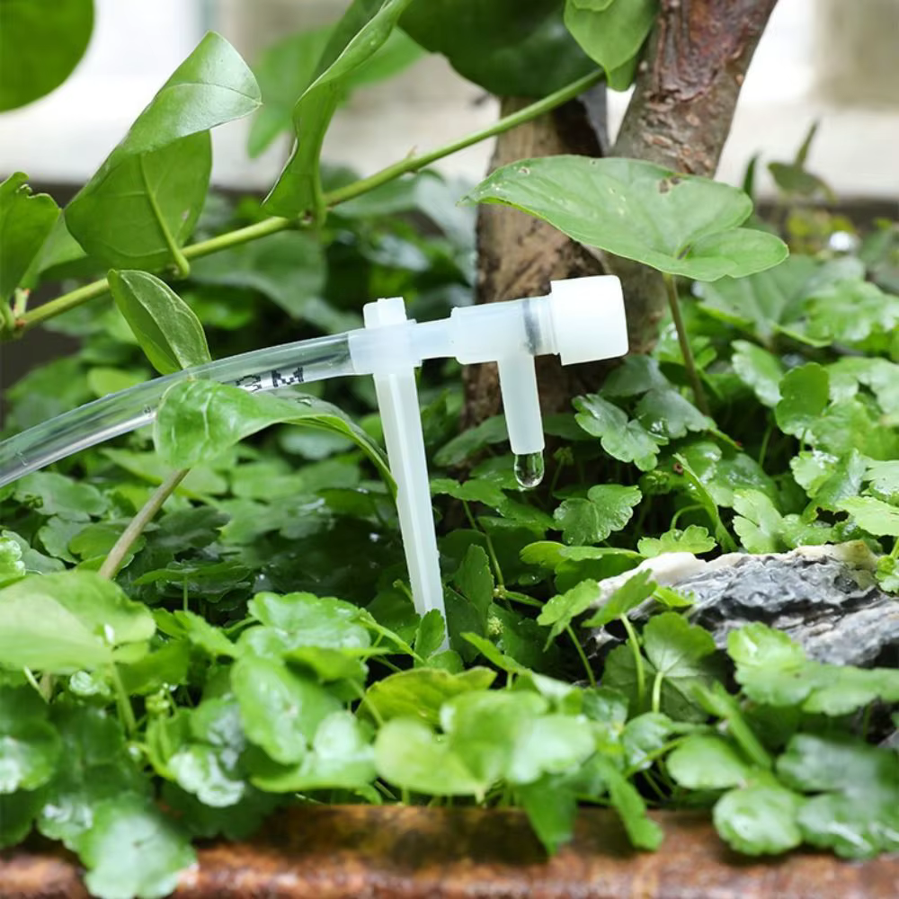 Kit d'irrigation goutte-à-goutte réglable pour serre et jardin, tuyau de 10/20/30M, 4/7mm, système d