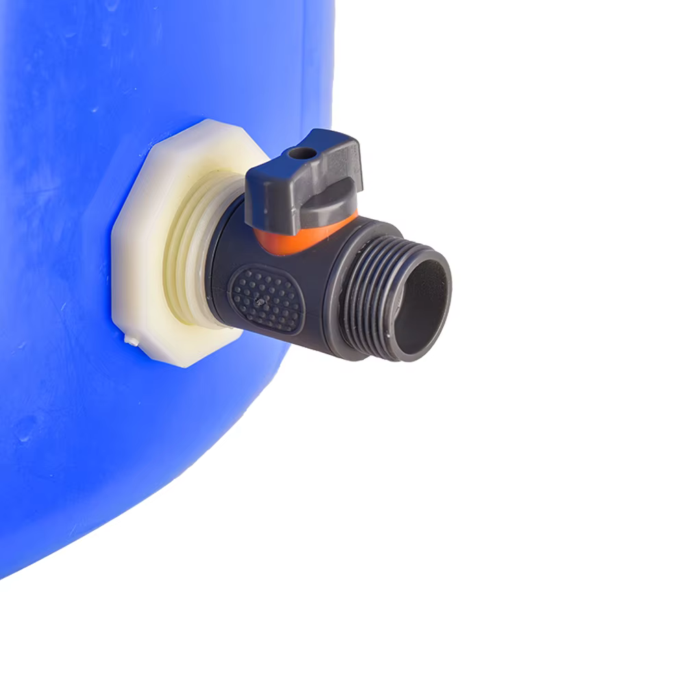 Adaptateur de Valve de cloison de baril de pluie en PVC de 3/4 pouces, Joints de connecteurs de Drai