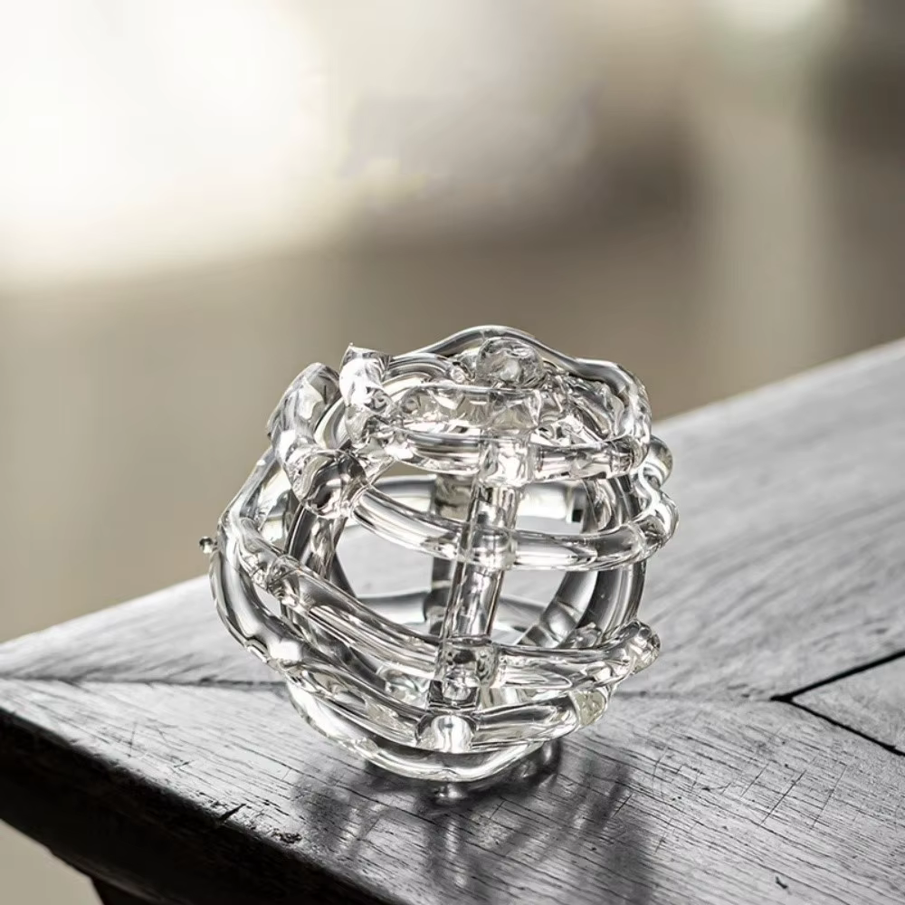 Vase en verre transparent, design inspiré du zen, vase à fleurs hydroponique minimaliste, vase à fle