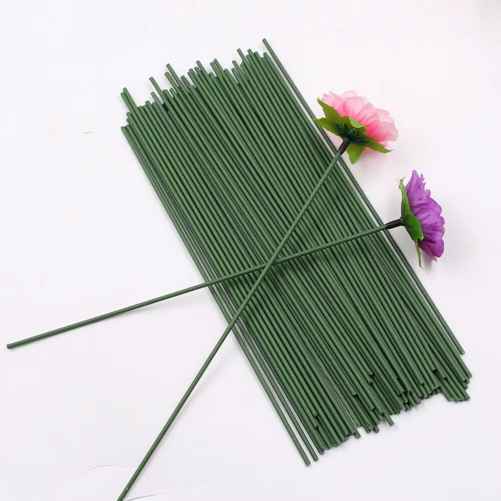 Tige de fleur verte foncée artificielle 40cm, 10/20/30 pièces, matériel Floral, accessoires de tige