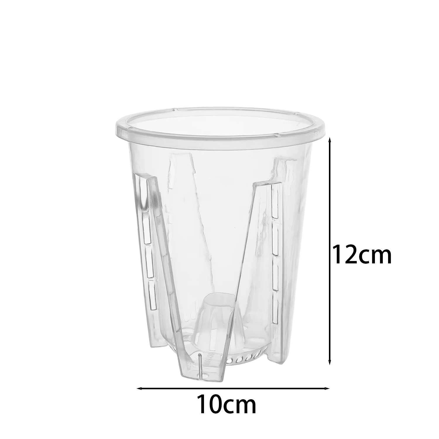 Pots à orchidées en plastique transparents avec trous de ventilation pour la plantation des Phalaeno