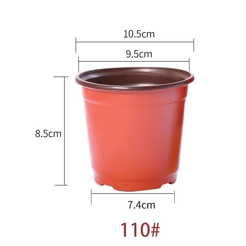 Pots de plantes en plastique avec étiquettes, récipients pour plantes à fleurs et semis, pots de dém