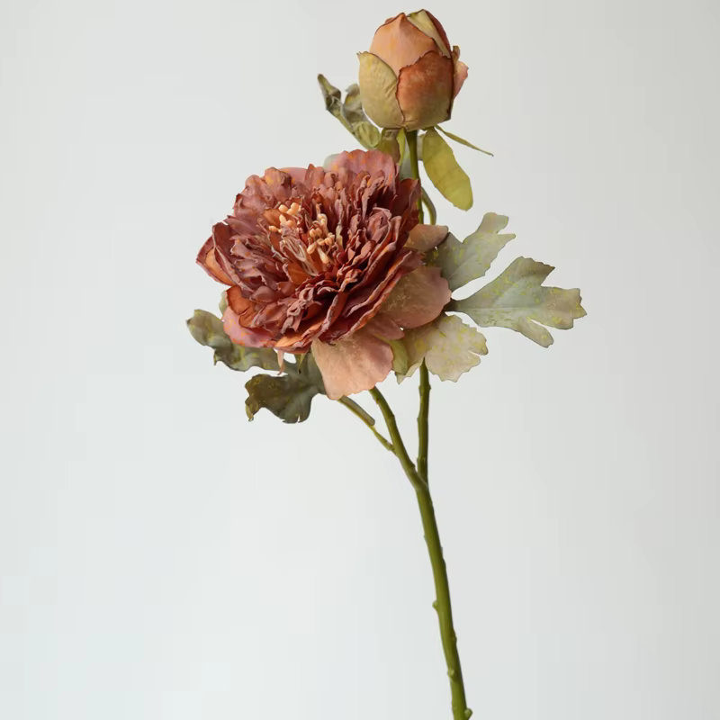 Fleurs de Simulation de pivoine rétro, décorations de fleurs artificielles pour la maison et le salo