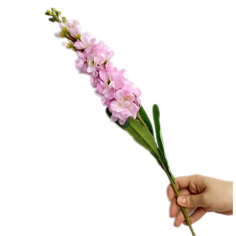 InjHyacinth Gillyflower, une fleur artificielle, une branche de larkspur, bleu, violet, blanc, rose,