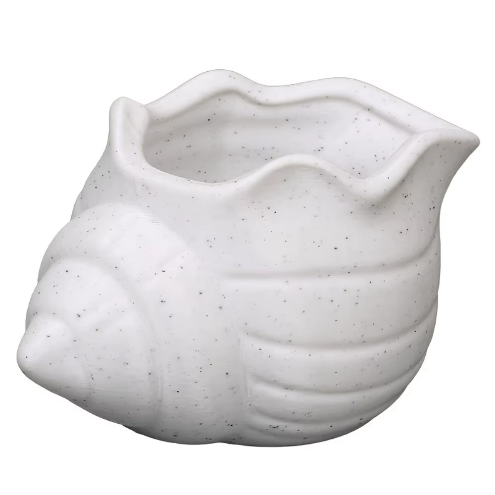 Pot de fleurs amusant en forme de coquillage imprimé en 3D, ornements décoratifs, mini pot de plante