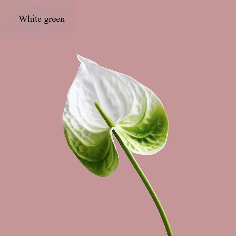 Plante d'anthurium artificielle de 24.41 pouces, pour la décoration de la maison, accessoires d'arra
