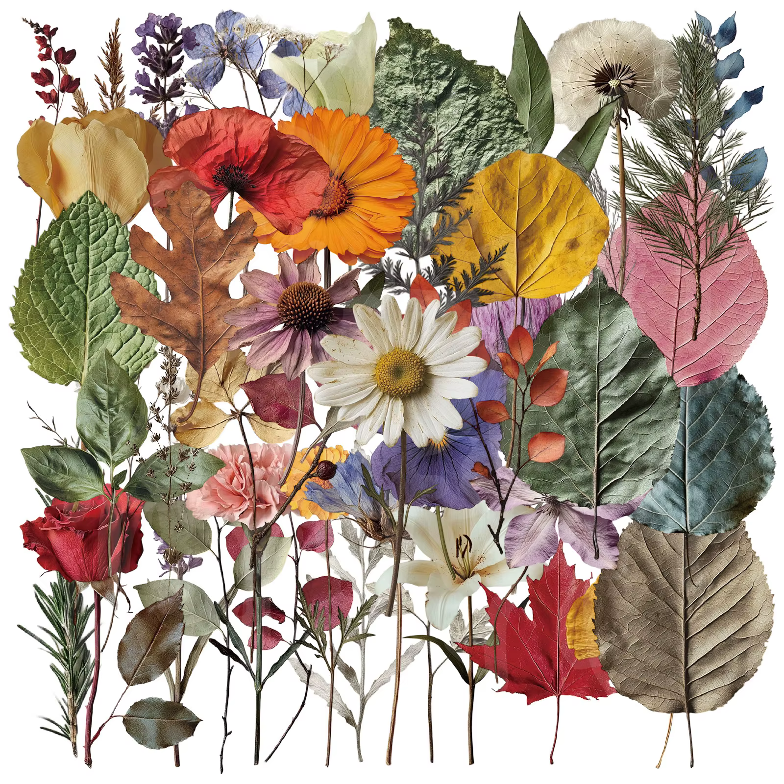 Autocollants de plantes mignons, 50 pièces, autocollants d'échantillon de plantes pour téléphone por