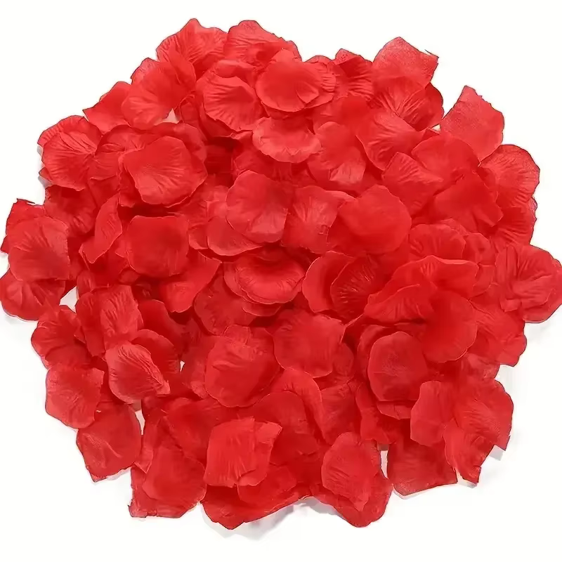 5000/100 pièces faux pétales de Rose artificiels coloré Simulation soie pétale de Rose pour la saint