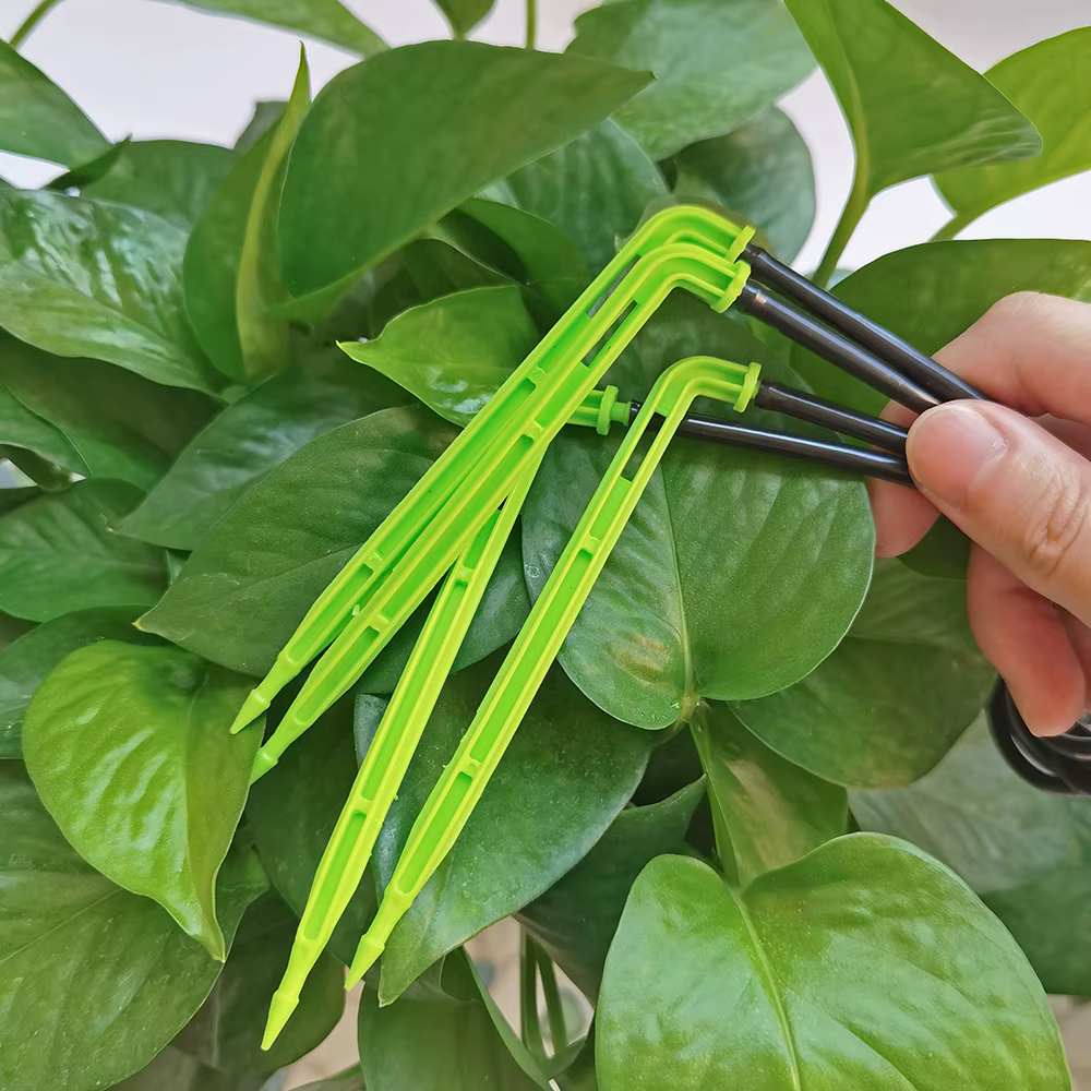 WUJIE 50-1000 pièces 1/8 ''gouteurs verts 3/5mm émetteurs de flèche pliante jardin en pot Irrigation