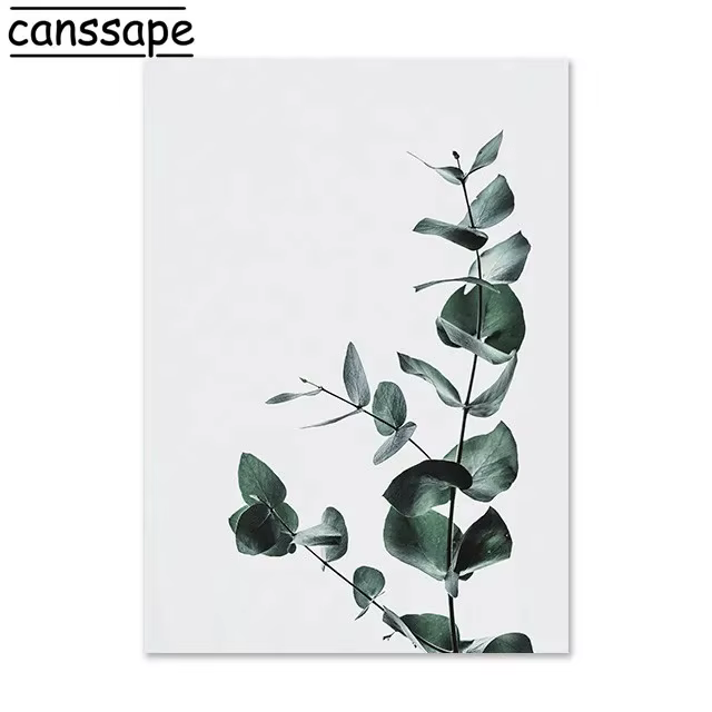 Affiches de plantes succulentes, peinture sur toile de feuilles de plantes vertes, décoration murale