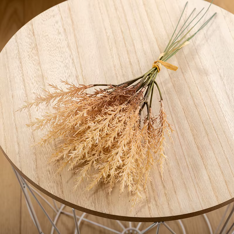 Bouquet de fleurs artificielles d'herbe de blé Beige sable, décoration rustique bohème pour la maiso