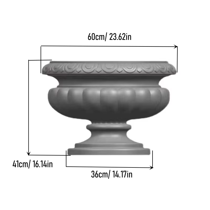 Summer Breeze Vase en plastique ABS durable, moule pour jardinière à coupe ronde, moule pour pot de 