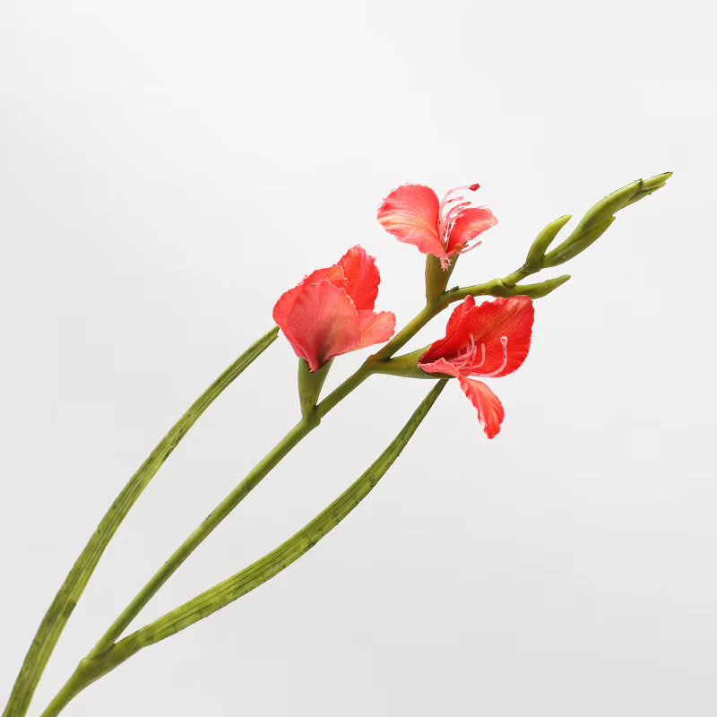 Fleurs de soie orchidée, glaïeul, mariage, hôtel, salon, décoration de la maison, centres de table, 