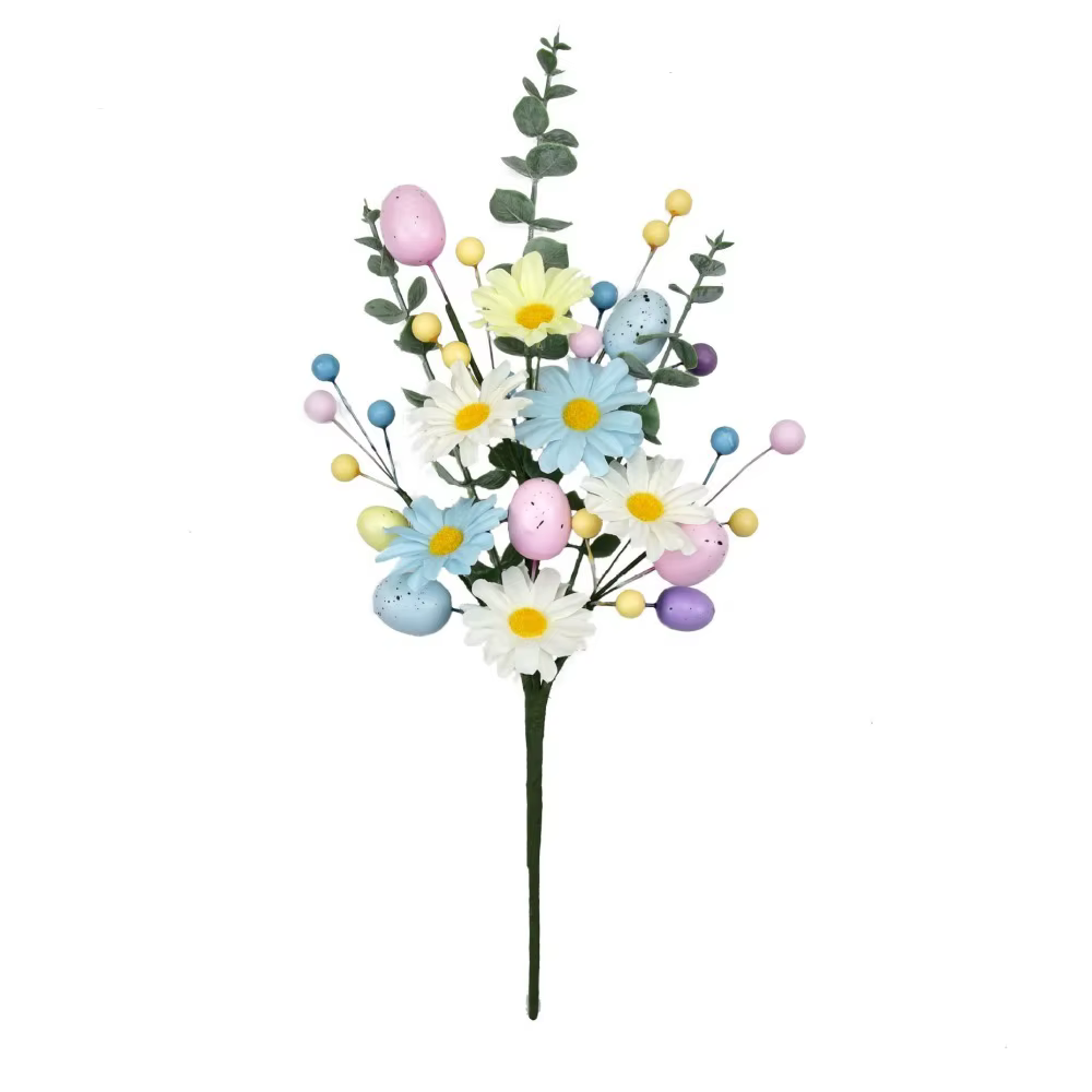 Bouquet de fleurs de Pâques réaliste, décoration décorative DIY pour œufs de Pâques, branche de frui