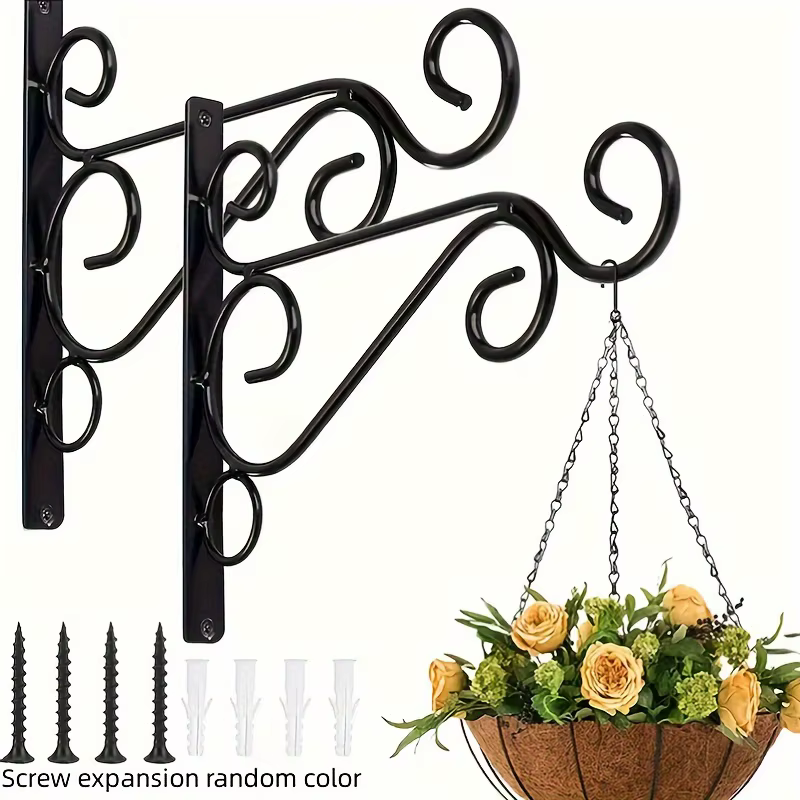 Support de plantes suspendu d'extérieur, crochet mural en fer, décoration de crochet de Pot de fleur