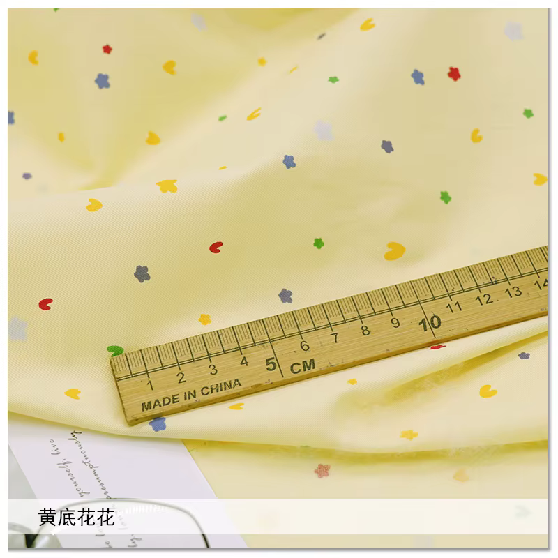 160 cm * 50 cm point fleur pure sergé coton tissu imprimé tissu bricolage coton jaune tissu
