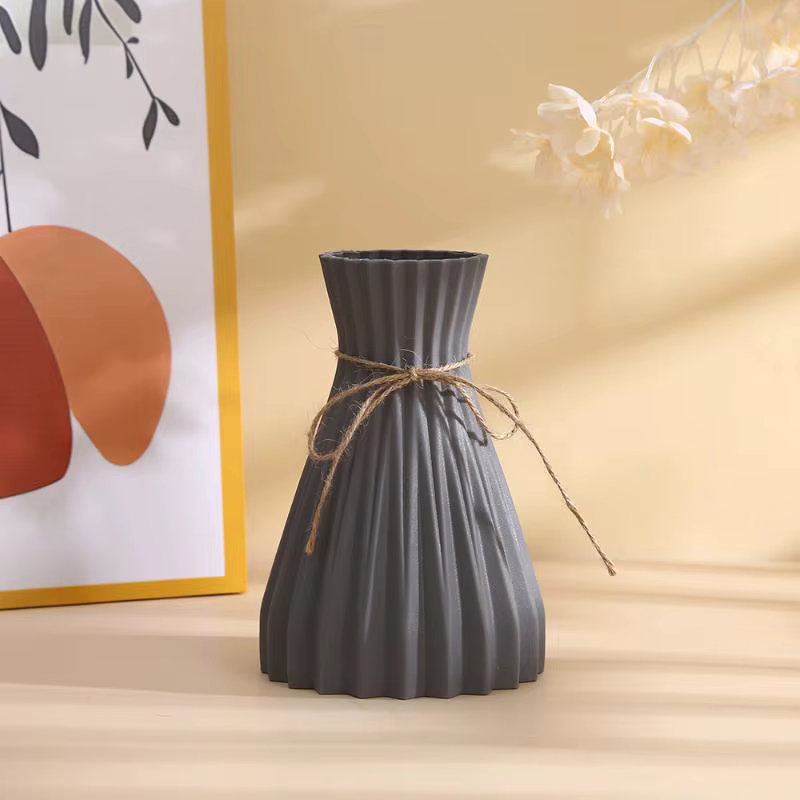 Nouveau vase créatif en origami, vase plissé européen, vase à fleurs pliable en plastique, style pap