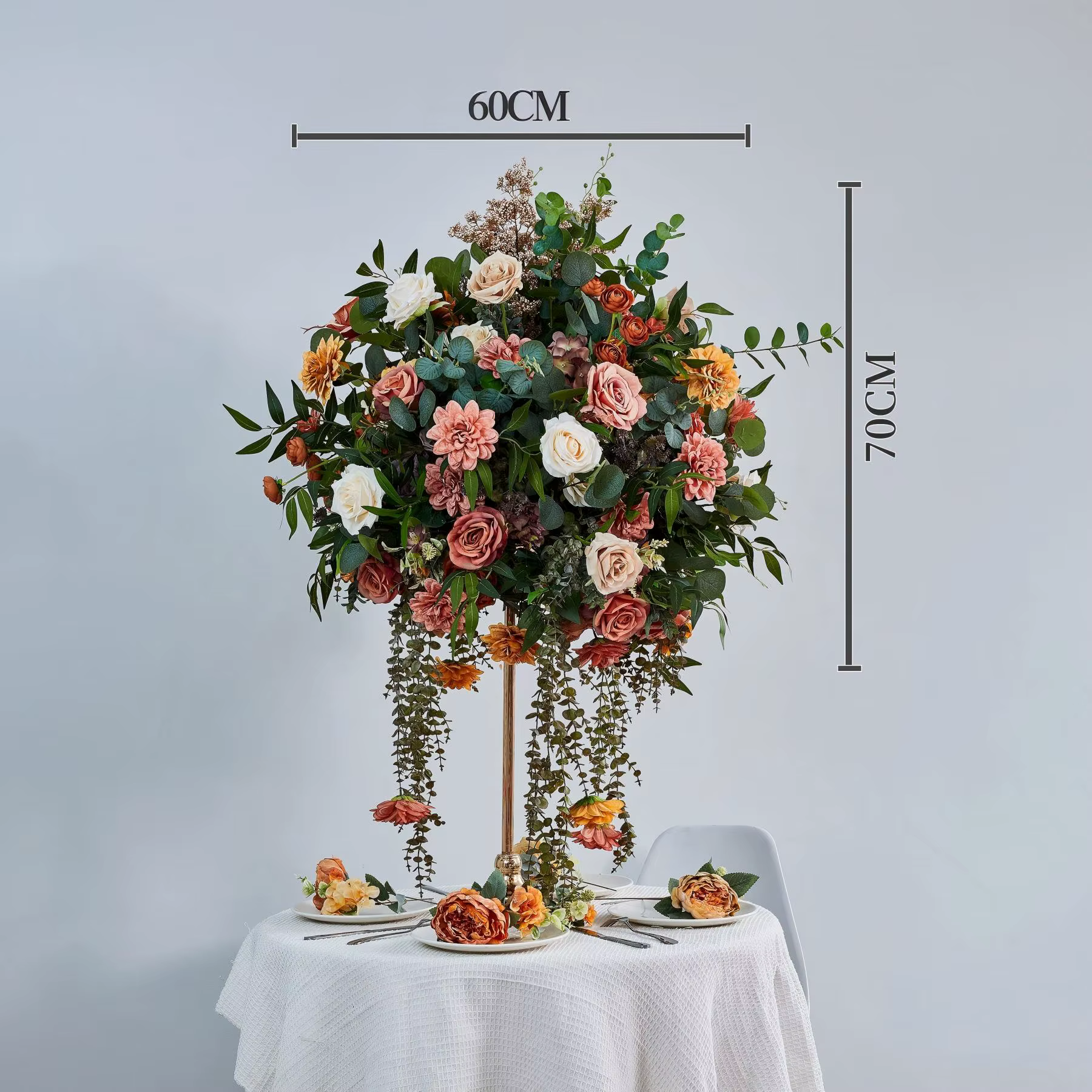 Fournitures pour fleuristes, décorations pour fêtes et événements, feuilles persistantes, centre de 