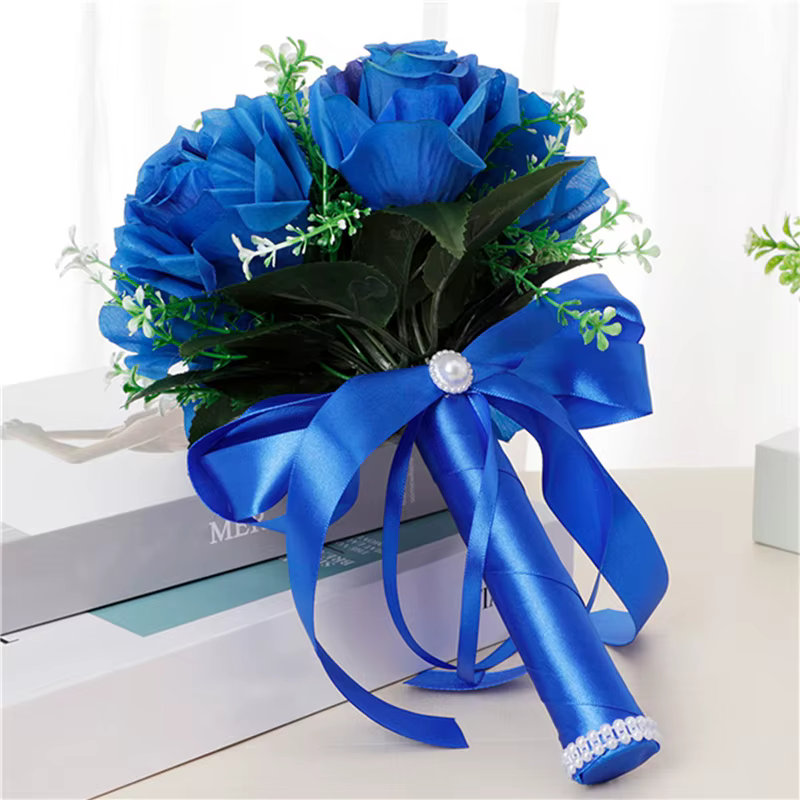 Bouquet de Fleurs Artificielles pour Patients, Fournitures de Mariage, Pivoine InjRose, Orchidée, Qu