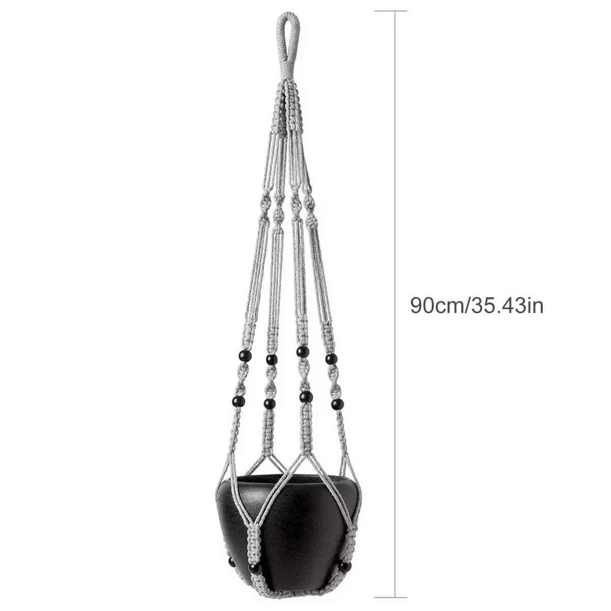 Panier suspendu pour plantes vertes de jardinage, corde en coton, Pot de fleur, cintres pour plantes