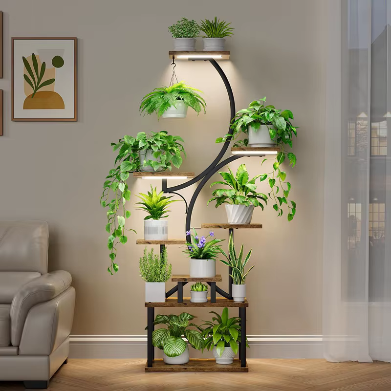 Support de fleurs salon balcon pot en fer forgé support de fleurs sur pied en fer forgé