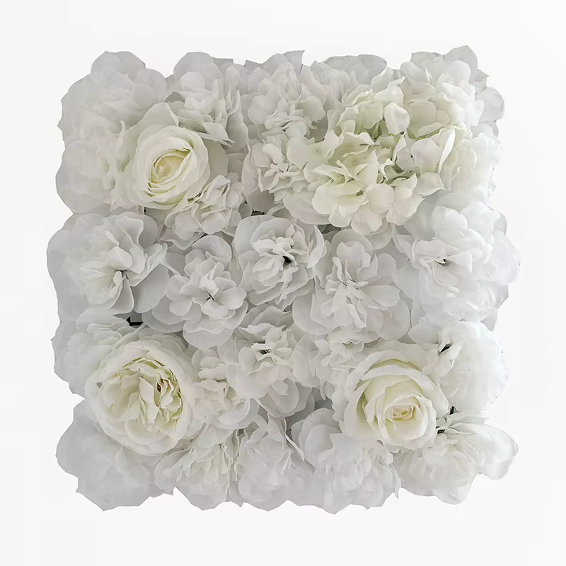 Mur de fleurs artificielles pour décoration de mariage, rangée de roses, arche florale de mariage, t