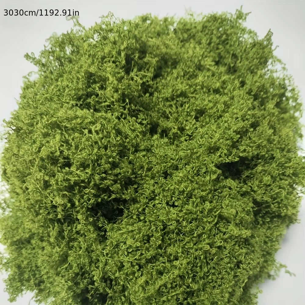 Faux mousse verte, artisanat de bricolage, herbe artificielle, fausse mousse conservée, plante verte