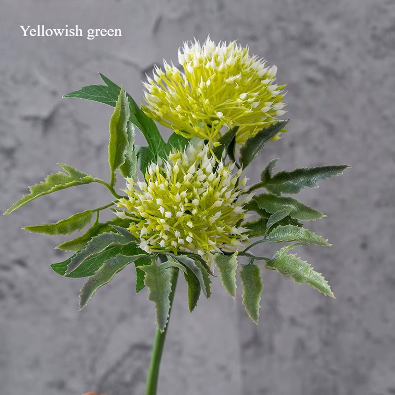 Boule de chardon bleu artificiel de 11 pouces, fausse verdure pour mur de fleurs de mariage, décorat