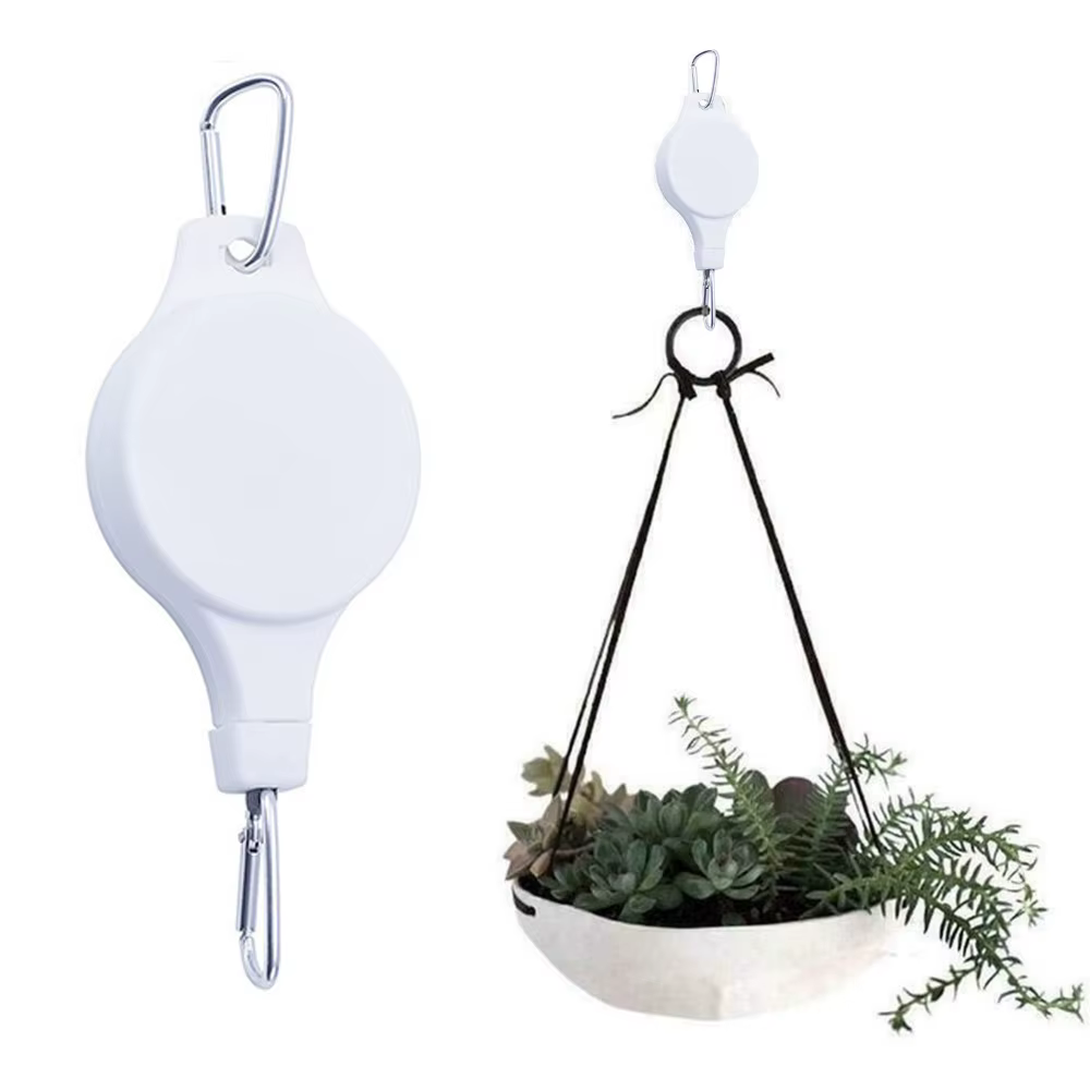 Crochets de jardinage rétractables robustes à verrouillage automatique, crochets de suspension pour