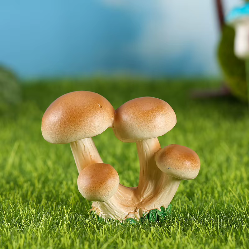 Mini Figurine de champignon en résine, faux champignons miniatures, bricolage, Micro paysage féeriqu