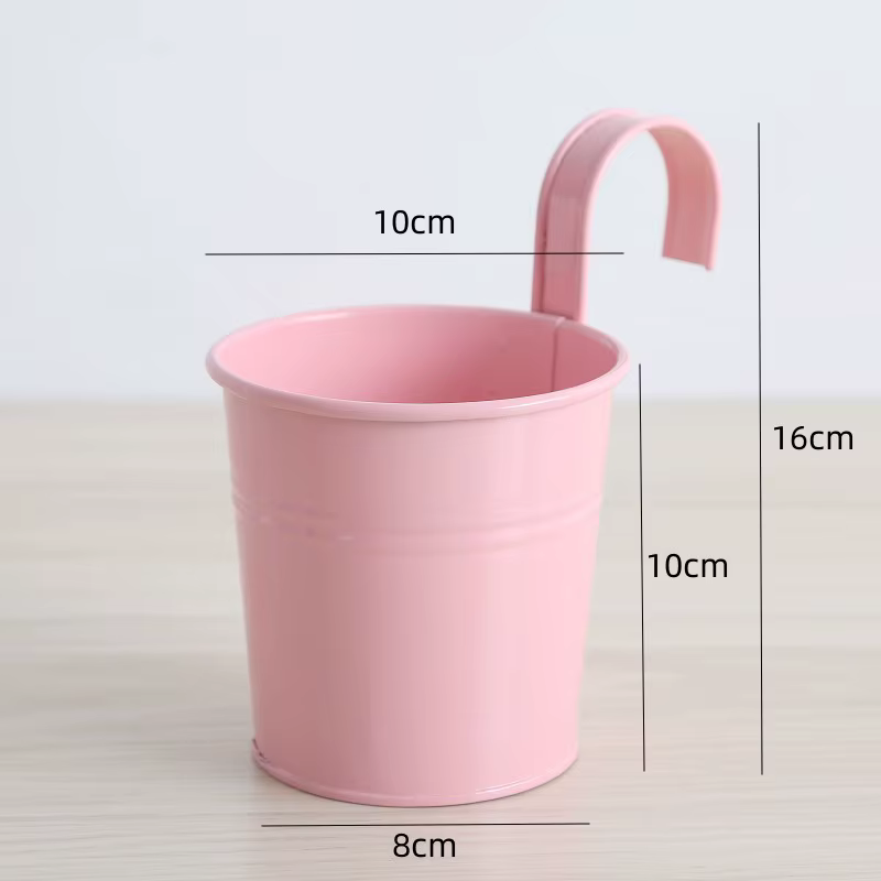 Pots de plantes suspendus pour la décoration de la maison, en fer avec crochets pour arrangements fl