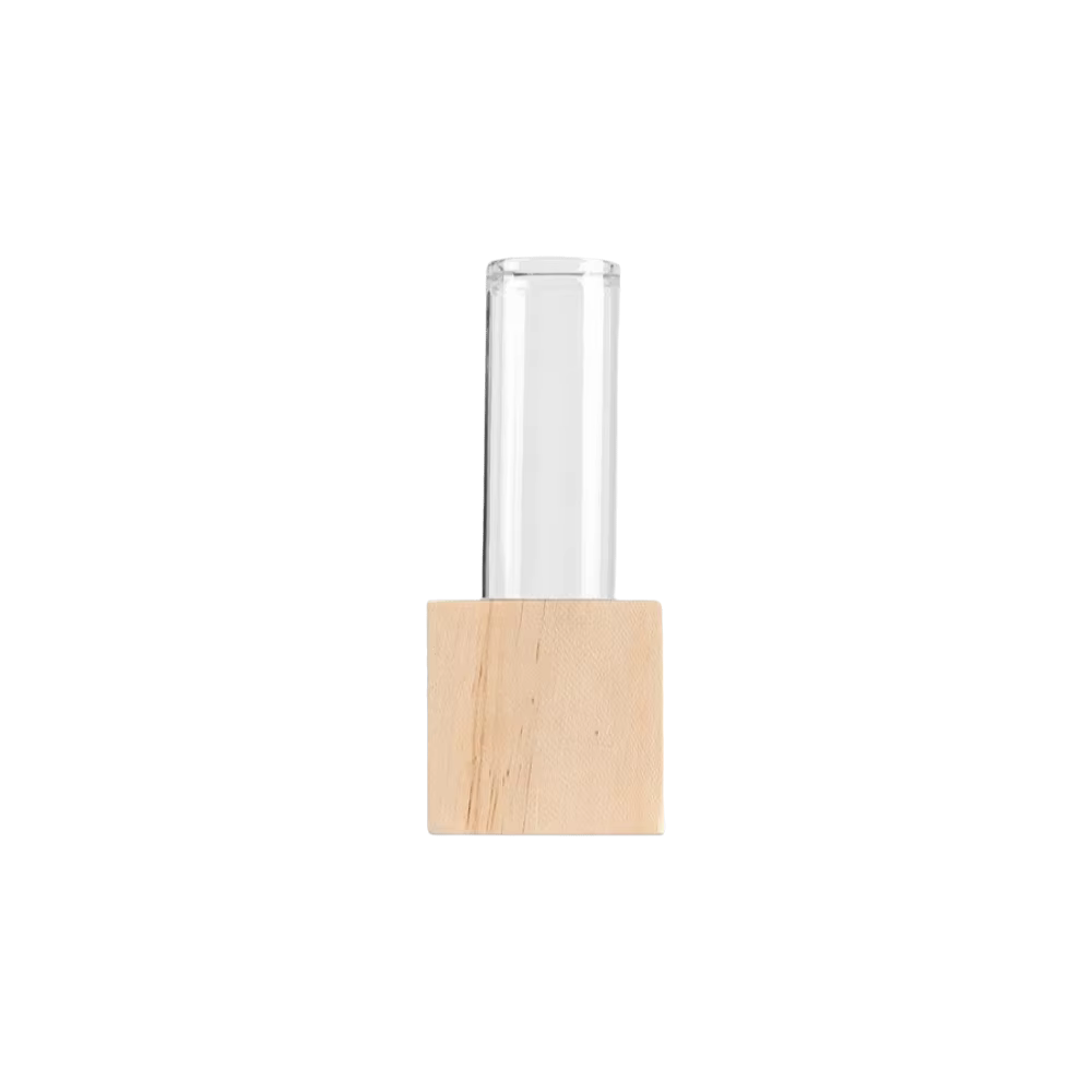 Vase à fleurs hydroponique en bois, décoration intérieure, support à fleurs minimaliste, ornements d