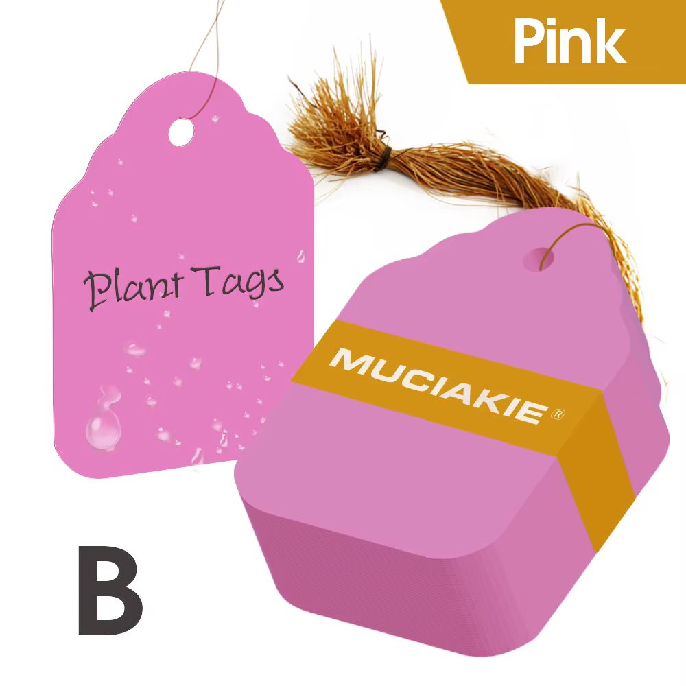 Étiquettes de plantes avec ficelle, 5 couleurs, 5x7cm, plastique PVC coloré, jardin, extérieur, inté