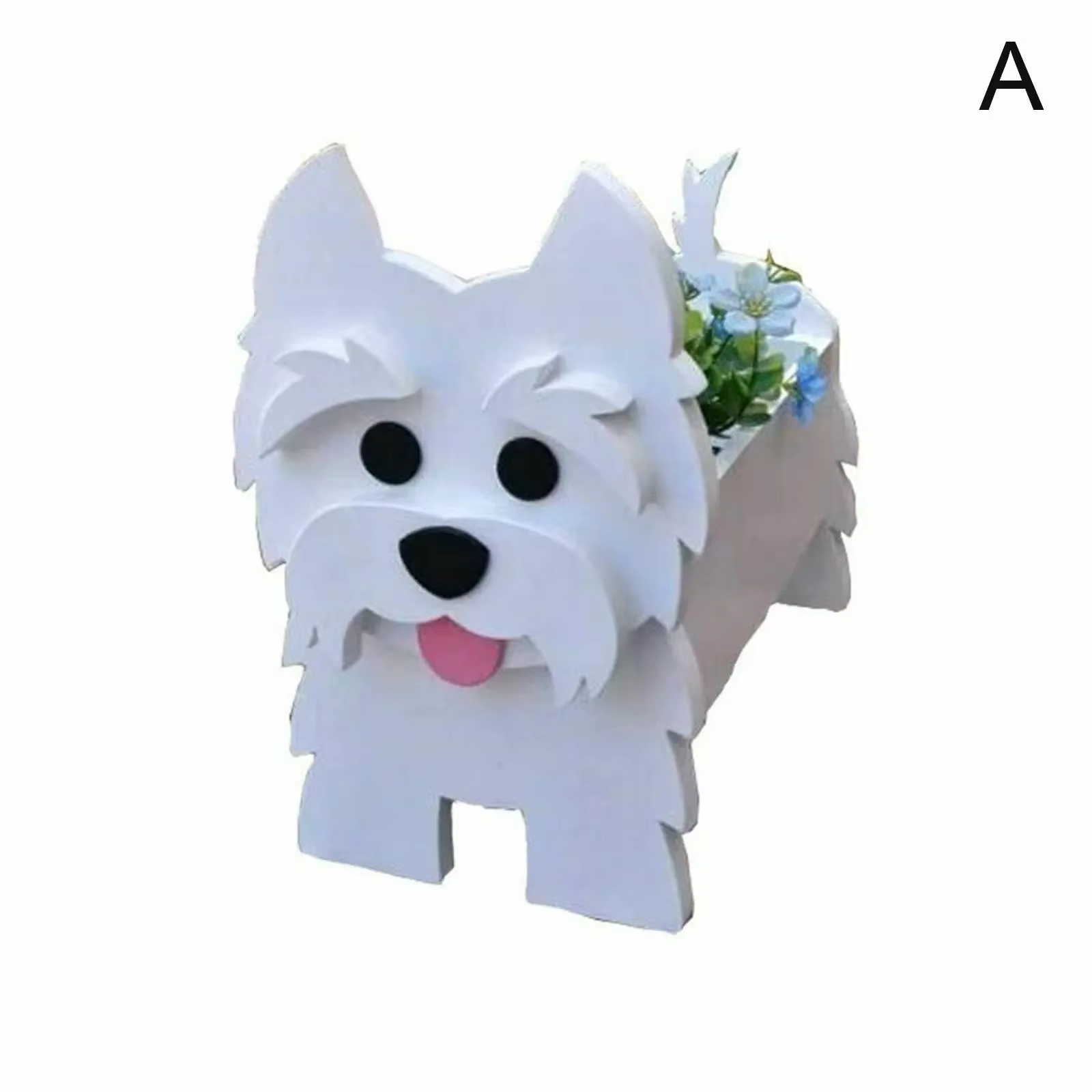 Jardinière de fleurs en PVC, Animal mignon, bricolage, chien de compagnie, décoration de jardin en p