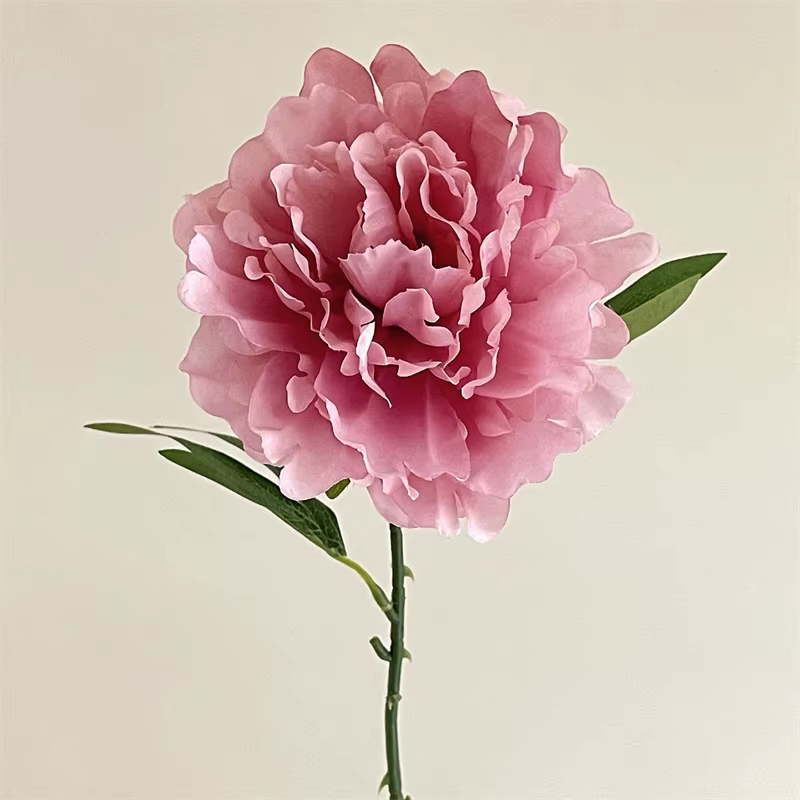 Fleur de pivoine en soie blanche, grande tête, Bouquet de Style européen, Arrangement Floral de mari