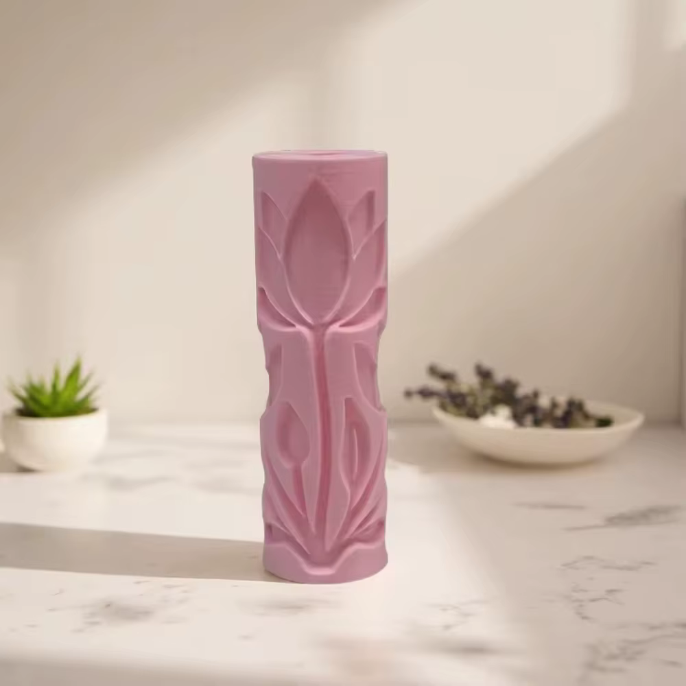 Rouleau de texture en relief motif fleur de lotus pour pâte polymère, outil de traiteur pour poterie